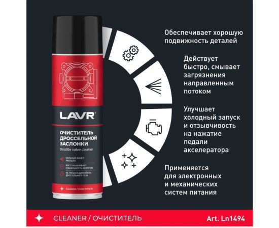 Очиститель тормозных дисков LAVR 650 мл Ln1498 – изображение 6