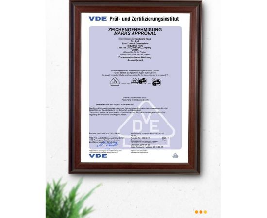 Диэлектрический кабелерез DELI dl515106 160мм (сертификат vde до 1000в, сталь cr-v, рукоять pp+tpr) 110631 – изображение 8