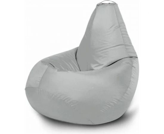 Кресло-мешок Mypuff Груша, серебристый, размер стандарт, оксфорд b_265 