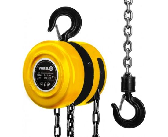 Цепная таль VOREL 3м х 3000кг 80753 