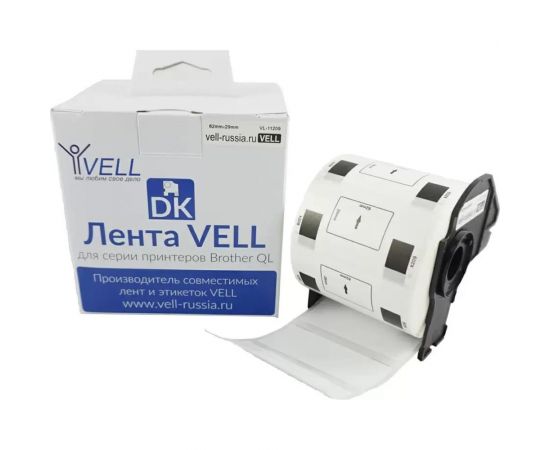 Лента Vell VL-B-DK 11209 (Brother DK11209) для QL570/710W/720NW/800/810W/820NW 320160 