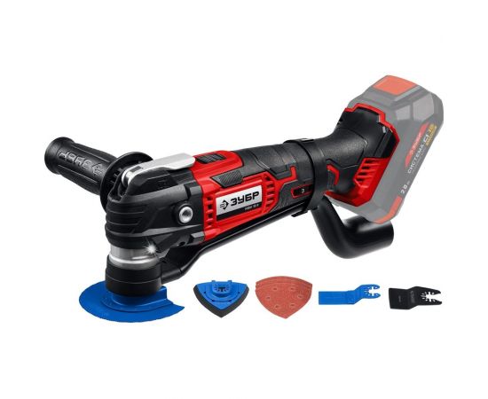 Реноватор ЗУБР 18 В, без АКБ, набор насадок МФИ-18 Н 