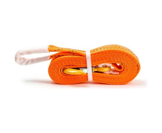 Буксировочный трос ТамбовТехСнаб 3/6 т, 6 м, крюк/петля 7930124363206 