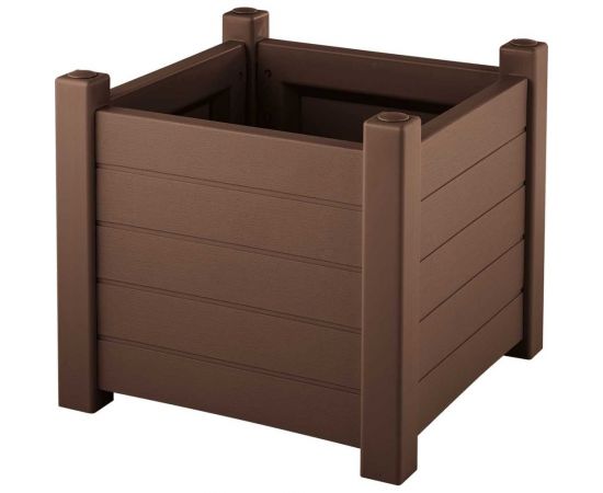 Кашпо Garden story Прованс квадратное шоколад 3731-МТ003 