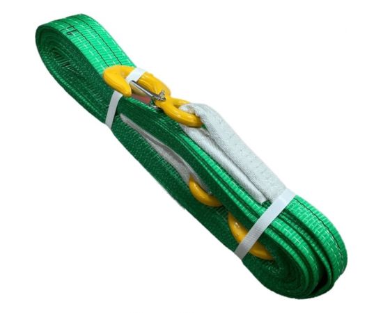 Буксировочный текстильный строп Сталь-91 60 мм, 14 т, 5 м, 2слоя, крюк-крюк 4687203017606 