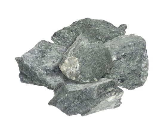 Камень Банные штучки Серпентинит колотый, средний (70-140 мм), в коробке 10 кг 33712 