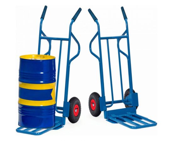 Двухколесная ручная тележка с откидной платформой МосТележка 650x1300 ТДОП5 