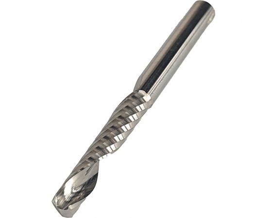 Фреза спиральная однозаходная верхний рез для ЧПУ (4x22x45 мм; S=4 мм; Z1) Greencut GX4089 