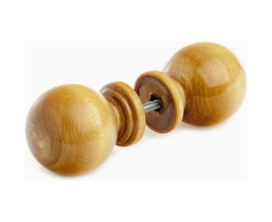 Деревянная ручка-кнопка Ликон лак, светлая, с малым глазком 6085 