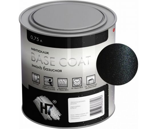 Автоэмаль H7 BASF 606 Млечный путь металлик эталон 0,75л 383946 