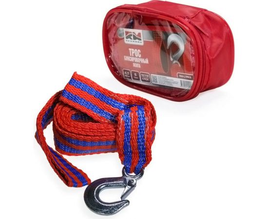 Буксировочный трос REDMARK лента 4.5 м, 6 т, петля/крюк RM-LTPK6 