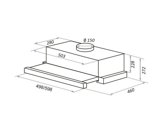 Кухонная вытяжка MAUNFELD белый TS Touch 50 Glass White – изображение 15