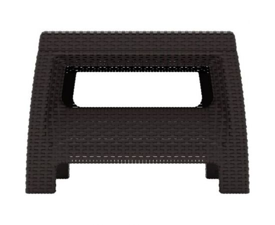 Садовый стол WORKY ротанг, 76.5x57x42 см, мокко ARD257735 – изображение 2