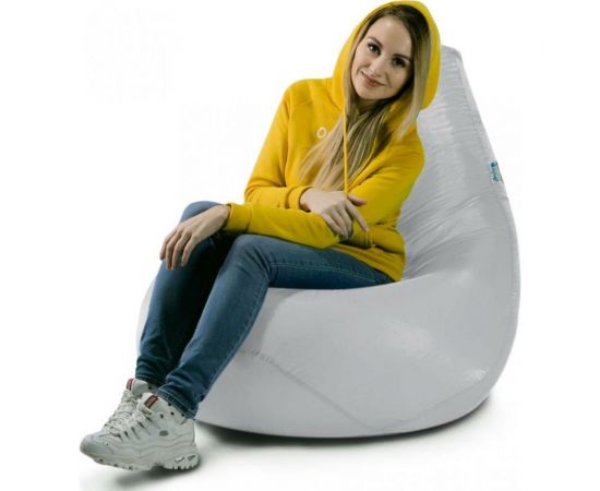 Кресло-мешок Mypuff Груша, серебристый, размер стандарт, оксфорд b_265 – изображение 2