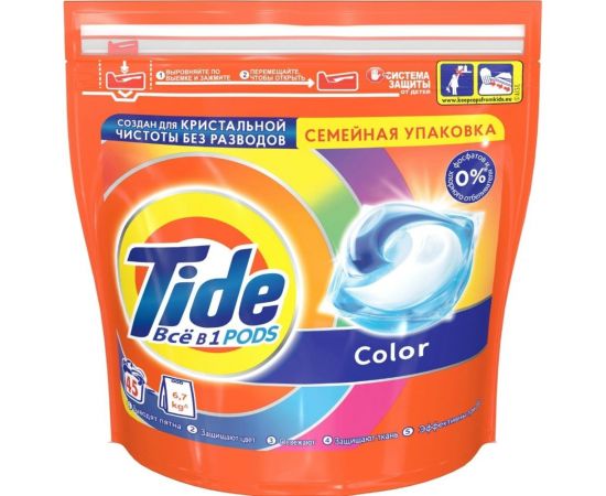 Капсулы для стирки Tide ВСЁ в 1 PODs Color 45 стирок 0001230195 – изображение 2
