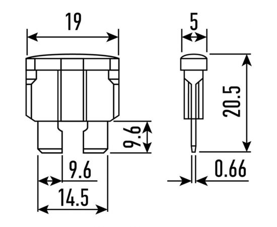 Флажковый автомобильный предохранитель REXANT стандарт 15А, 50 шт. 80-7101 – изображение 2