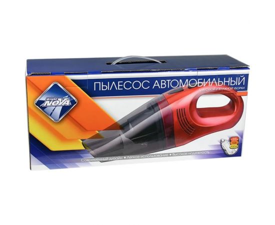 Пылесос для сухой/влажной уборки Nova Bright 100 вт, 12 в, красный 46883 – изображение 3