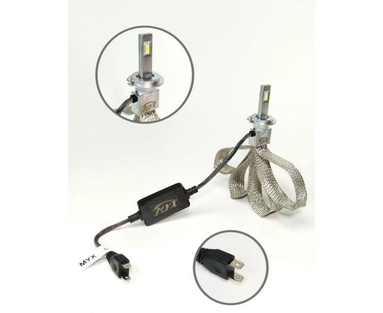 Светодиодные автолампы MYX Light K8 H7, 12 В, 22 Вт, CSP, 6000 K, 2 шт. 010607 MYX010607 – изображение 3