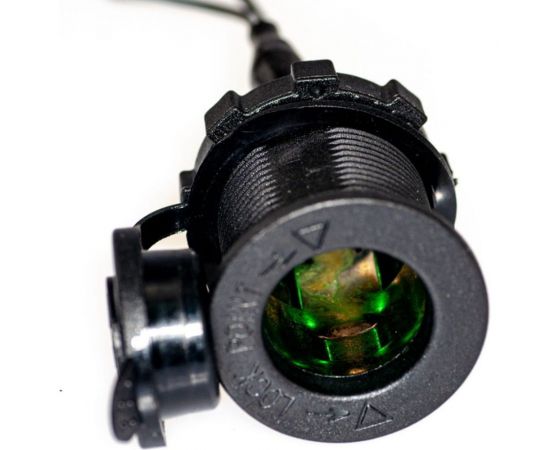 Разъем прикуривателя в авто Pro Legend врезной, 12-24 В, LED, зеленая подсветка PL9377 – изображение 4