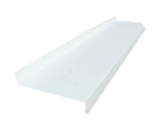 Отлив металлический ПРОФМЕТСТИЛЬ (0,7 мм, 1250х70 мм, белый) 666 