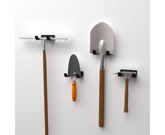 Настенный держатель-органайзер для хранения садового инвентаря EMBODIMENT черный EMB-GT-W-B 
