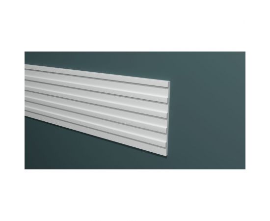 Панель стеновая ""Грани"" ударопрочная, влагостойкая, под покраску Decor-Dizayn 150x10x3000 мм DD901 (3m) 