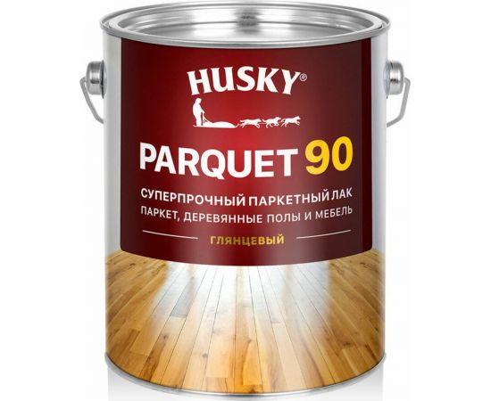 Суперпрочный паркетный лак HUSKY глянцевый, 2.7 л 30151 