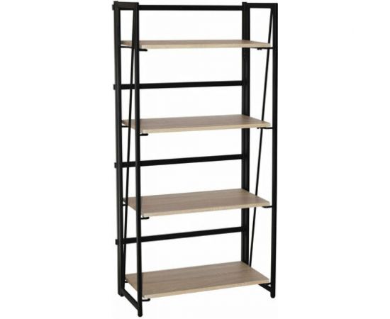 Стеллаж на металлокаркасе BRABIX LOFT SH-001 600х300х1250 мм, складной, цвет дуб натуральный 641230 