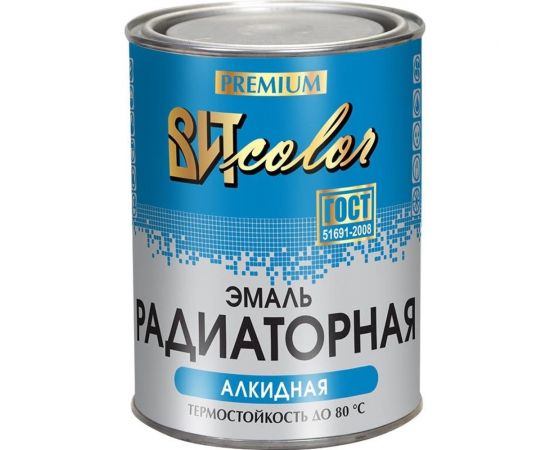 Эмаль для радиаторов Царицынские краски ВИТ color алкидная, белая, 0.8 кг 19196 