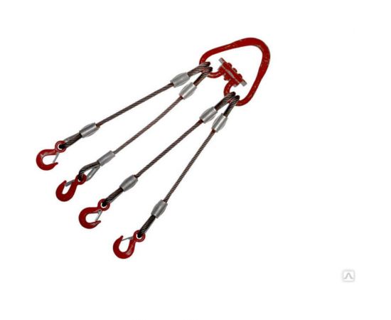 Канатный четырехветвевой стальной строп ООО КанТраст 4СК 3,2/2000 (опрессовка) 4SKO322000 – изображение 2