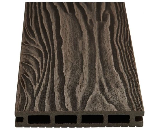 Доска Groentec венге, шовная, пустотелая, с тиснением 3D Ш TDEWP3D 145-22-4000 – изображение 2