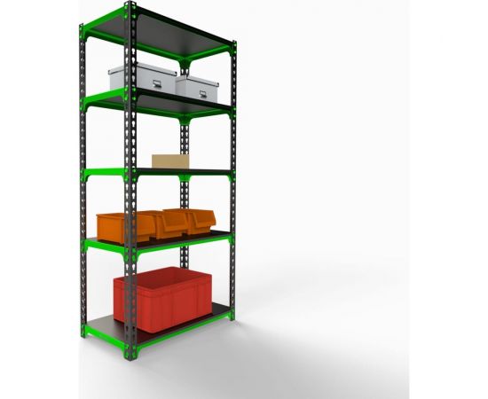 Стеллаж ООО Металекс MID 1800x1000x400, 5 полок SMDV181040 – изображение 2