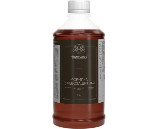 Морилка MasterGood MG махагон, 0.5 л MG-морилка-0,5/мах – изображение 2