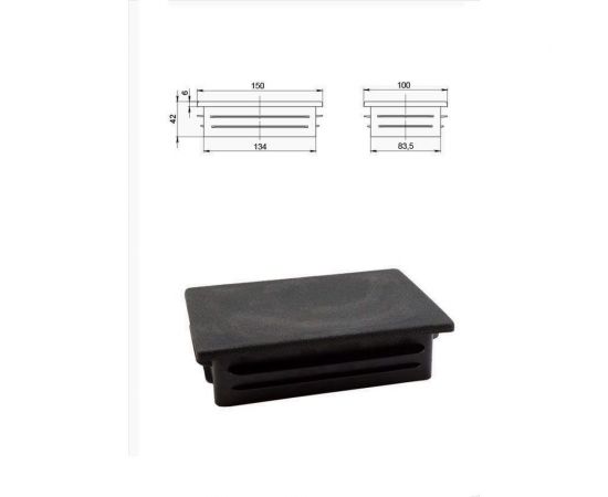 Заглушка ЭЛИМЕТ 150x100, для профильной трубы, 5 шт БП-00002801 – изображение 2