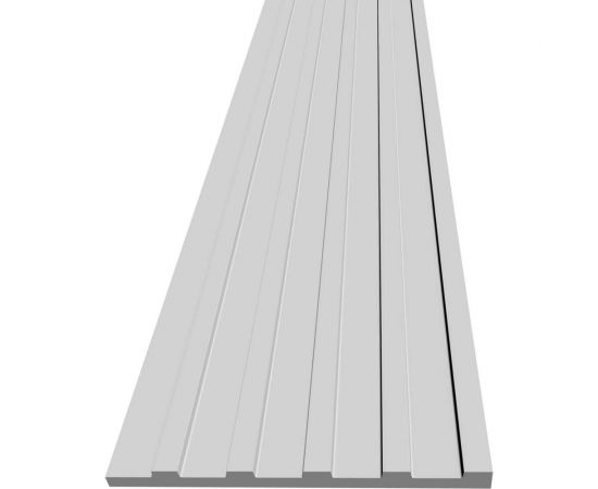 Панель стеновая ""Грани"" ударопрочная, влагостойкая, под покраску Decor-Dizayn 150x10x3000 мм DD901 (3m) – изображение 3