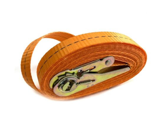 Кольцевой ремень с храповиком для крепления груза ТамбовТехСнаб 0.5/1.6 т, 1 м, 25 мм 7930105413166 – изображение 3