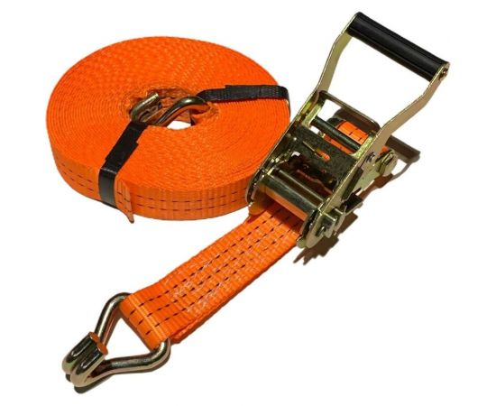 Стяжной ремень с крюками ТРАСТ 10 т, 8000 мм (75 мм) Россия 4687201914549 – изображение 3