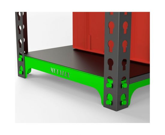 Стеллаж ООО Металекс MID 1800x1000x400, 5 полок SMDV181040 – изображение 3