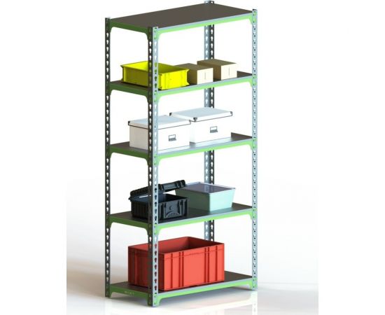 Стеллаж ООО Металекс MID 1800x1000x400, 5 полок SMDV181040 – изображение 5