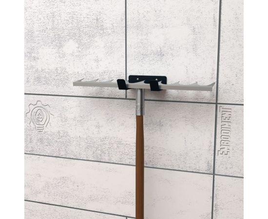 Настенный держатель-органайзер для хранения садового инвентаря EMBODIMENT черный EMB-GT-W-B – изображение 6