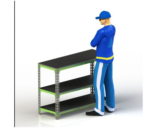 Стол-верстак 950x1100x500 (две полки) SVPII951150 – изображение 7