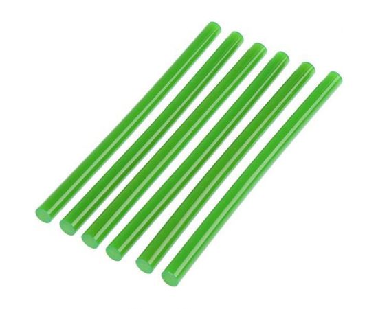 Стержни клеевые зеленые (6 шт; 11х200 мм) ТУНДРА 4967889 