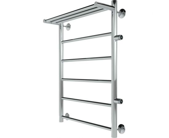 Полотенцесушитель INDIGO Line с полкой 1"" - 3/4 - 1/2, 80/50, м/о 50 см, боковое подключение справа LLSHSW80-50R-б/п-50 