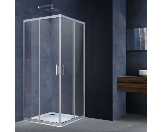 Душевой уголок VINCEA Rapid 900-1000x900-1000, хром, стекло прозрачное VSS-3R90/10CL 