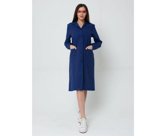 Халат ООО ГУП Бисер Бязь синий, размер 40-42, рост 158-164 4640100804601 