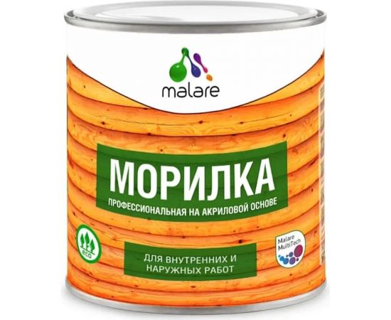 Морилка для дерева MALARE Professional (акриловая; венге; 0,9 кг) 2036768286675 