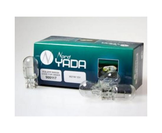 Лампа Nord-Yada W21W 12V, большая без.цок., габарит, стоп-сигнал для японск. авто 900117 