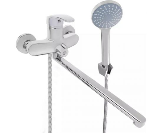 Смеситель для ванны СоюзКран с душем, прямой излив 35 см, керамический картридж 40 мм SK08-P114 567-099 
