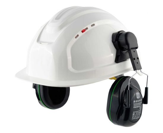 Противошумные наушники с креплением на защитной каске РОСОМЗ сомз-65 зебра premium 27 дб 67657 – изображение 2