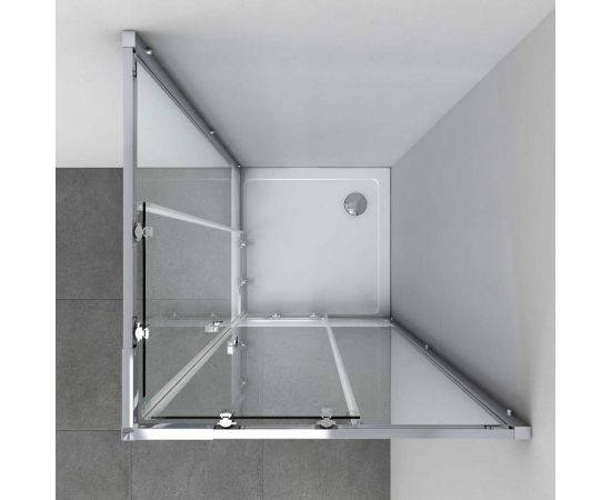 Душевой уголок VINCEA Rapid 900-1000x900-1000, хром, стекло прозрачное VSS-3R90/10CL – изображение 2